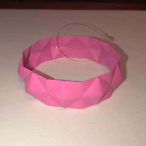 Pink Geometric Bangle